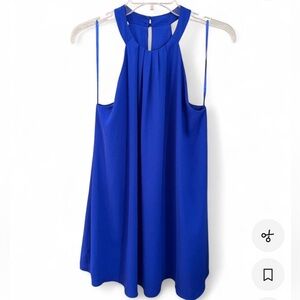 One ♥️ Clothing Royal Blue Sleeveless Halter Dress